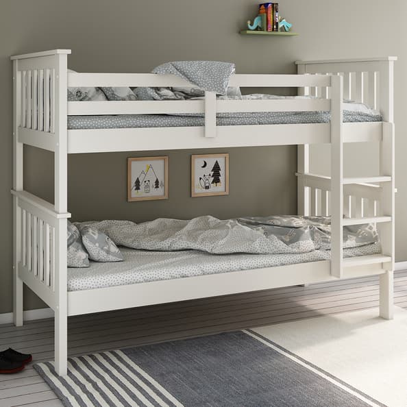 Single Wooden Bunk Bed | Convertible | Including 2x Mattress