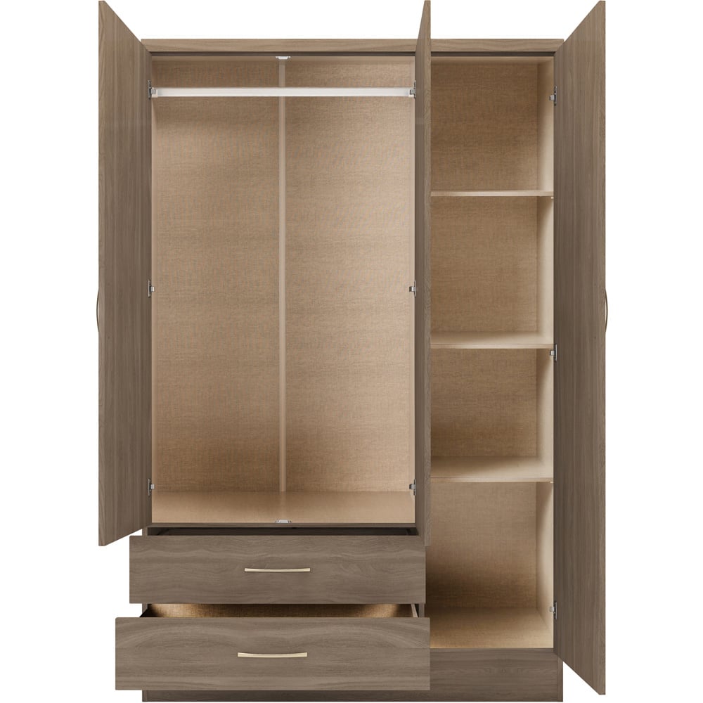 3 Door Wardrobe | Including Drawers & Mirrors