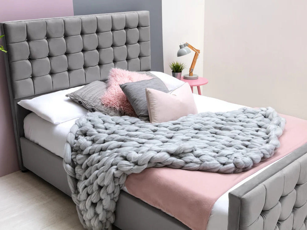 Cubic Design Ottoman Bed | Including Mattress