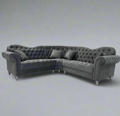 Elegance Chesterfield Sofa | Including Footstool