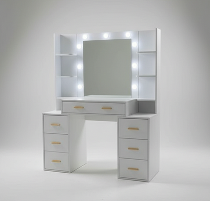 Dressing / Vanity Desk With Lights & Mirror