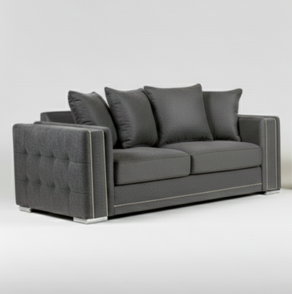 Alaska Simple Sofa | With Footstool