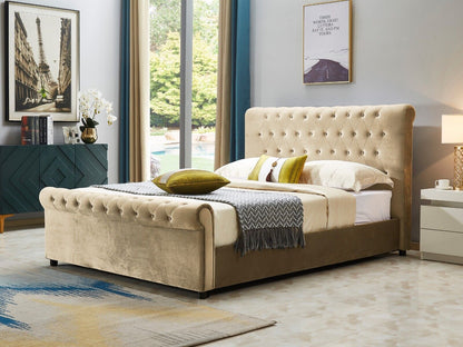 Sleigh Ottoman Bed | Including Mattress
