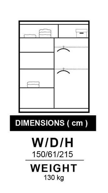 Berlin Sliding Door Wardrobe | Including Mirrors
