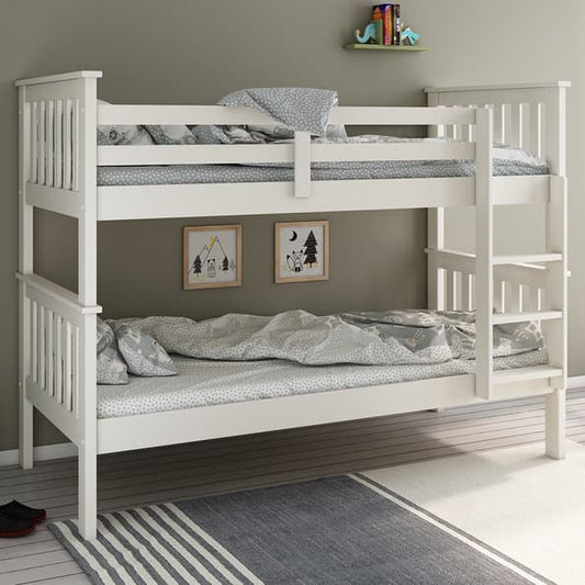 Single Wooden Bunk Bed | Convertible | Including 2x Mattress
