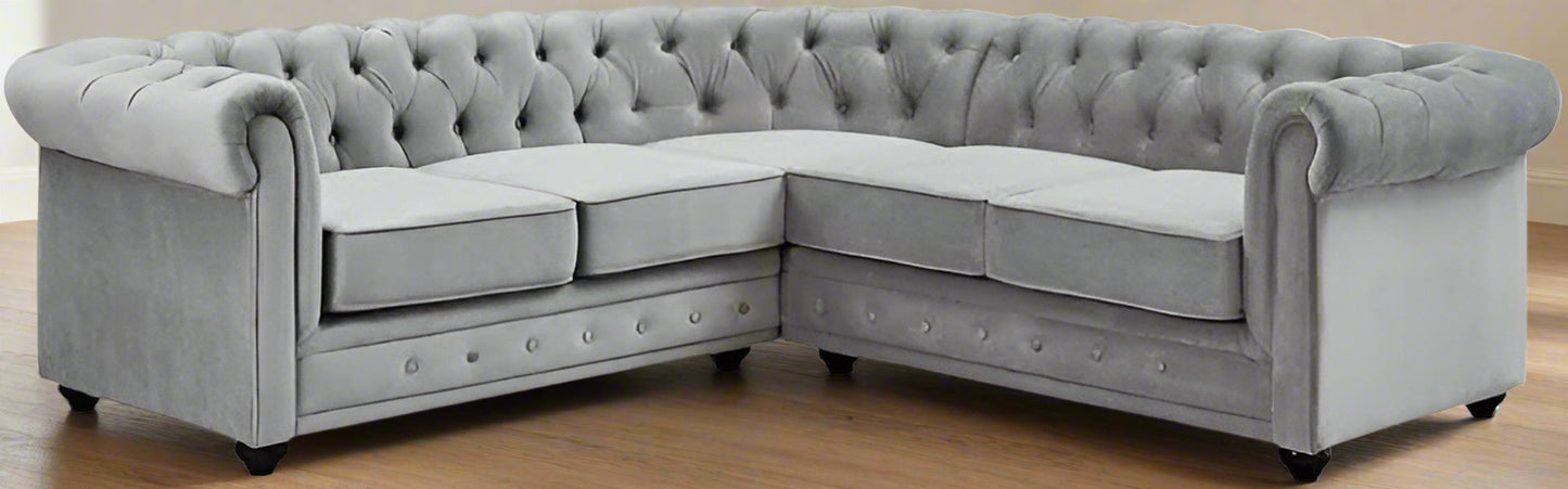 Classic Chesterfield Sofa | Including Footstool