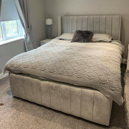 Wing Back Ottoman Bed | Including Mattress
